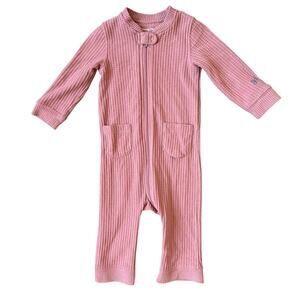 Young Days Rose Pink Waffle One Piece PJs 18 - 24 months